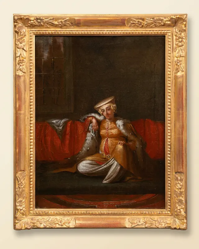Olie op doek „Ottomane“, Jean-Baptiste Van Mour, 18de eeuw