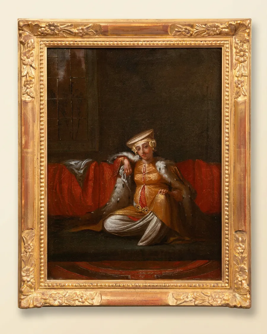 Huile sur toile « Ottomane », Jean-Baptiste Van Mour, XVIIIe siècle — Huile sur toile — XVIIIe siècle