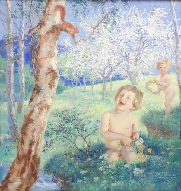 "Springtime", VOGEL Heinrich Max (1871-1939)