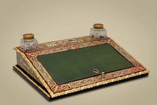 Écritoire en marqueterie Boulle, XIXe siècle