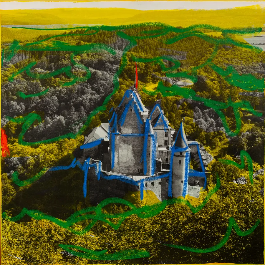 Jacques Schneider, Patrimoine du Luxembourg, Malerei und Fotografie — JACQUES SCHNEIDER — Malerei auf fotografischem Abzug — 21. Jahrhundert