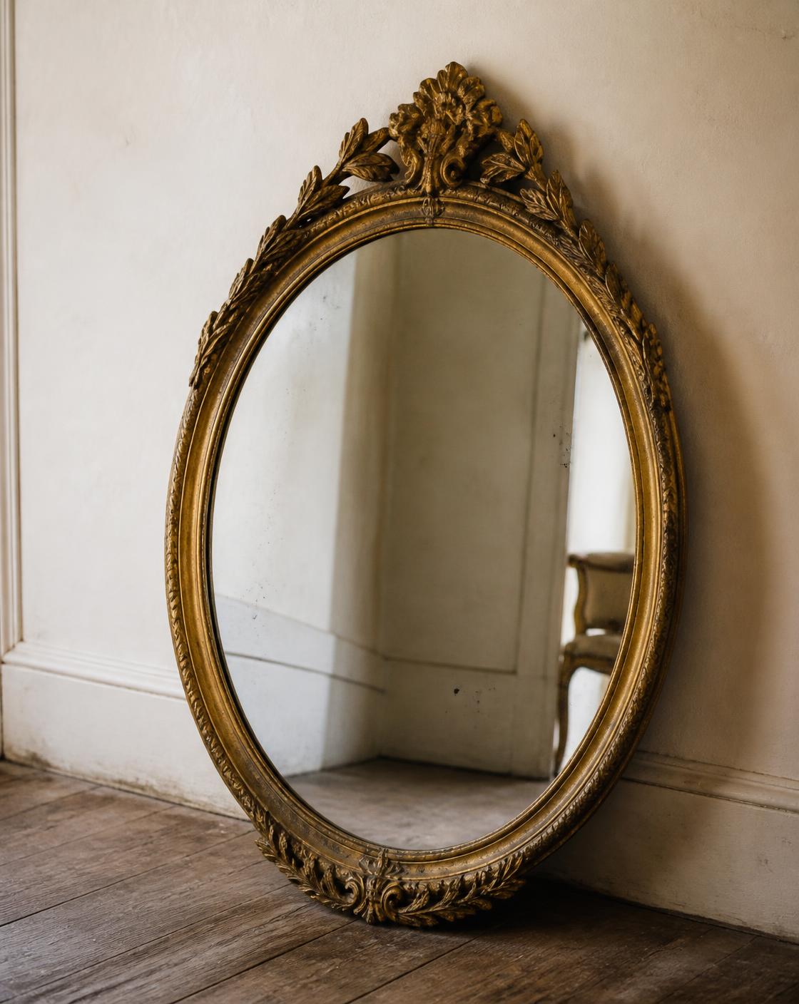Miroir doré Régence
